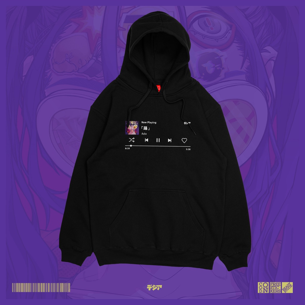 Hoodie Ado Odo Music Single Album Now Playing Spotify Kaos Anime Manga Baju Jepang DJA Cloth