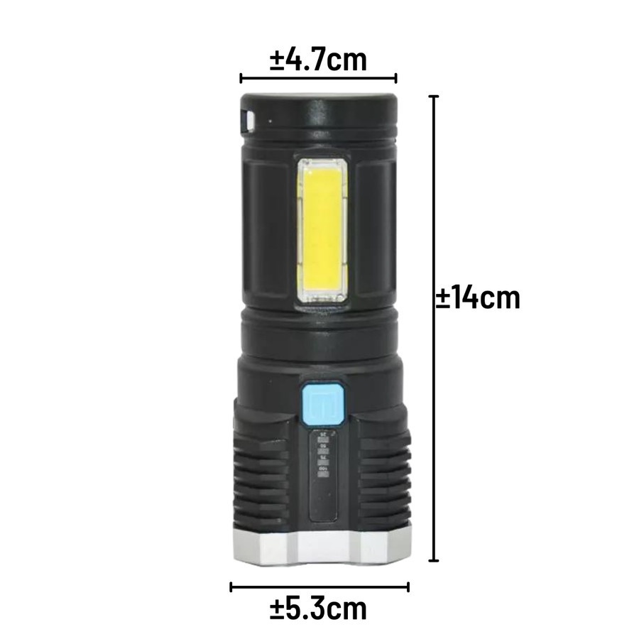 [GROSIR] LAMPU SENTER PENERANG PORTABLE 4 LED FLASH LIGHT CAMPING JARAK JAUH SUPER TERANG MULTIFUNGSI SERBAGUNA