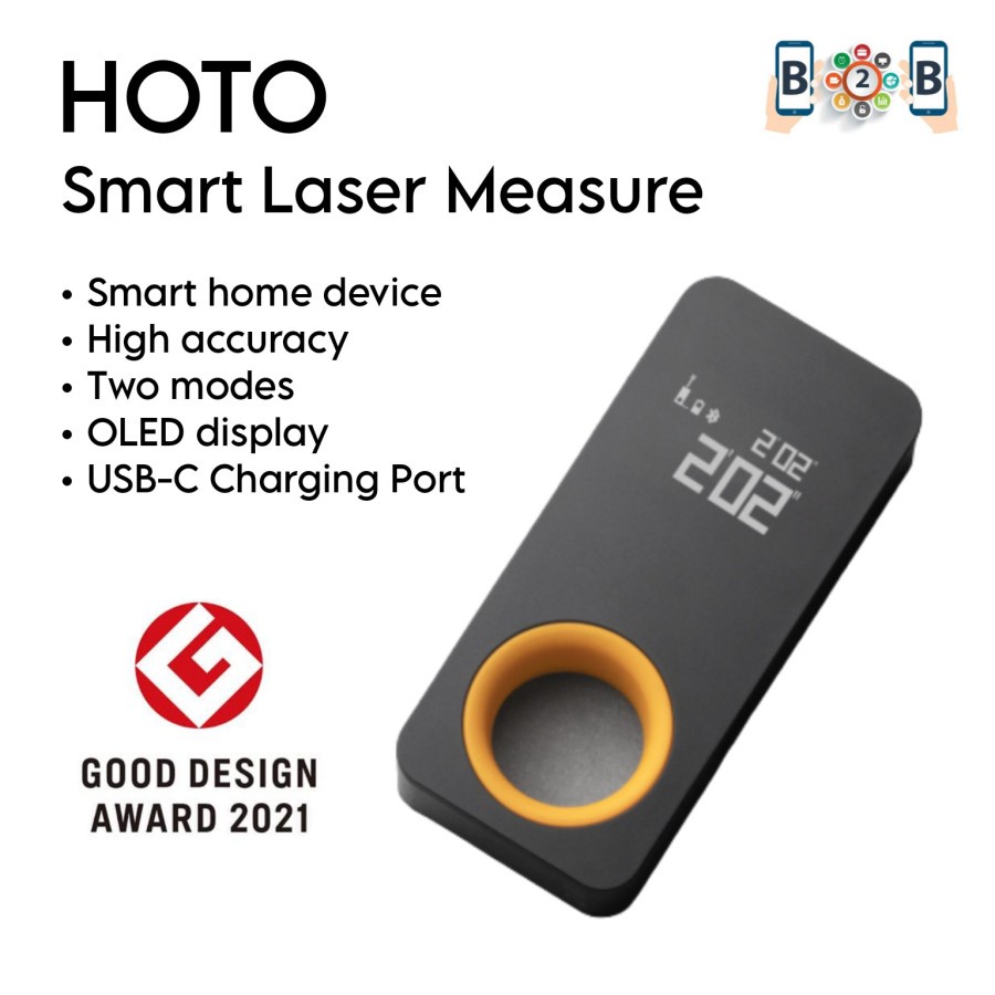 HOTO Smart Laser Measure Rangefinder Meteran Digital