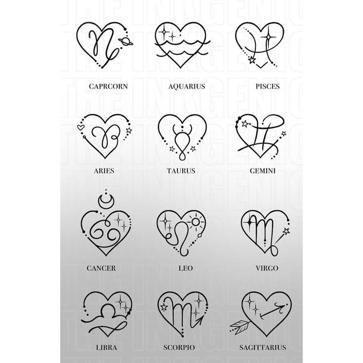 Tatto Temporer zodiak Tatto temporary tahan lama tatoo temporari tahan air