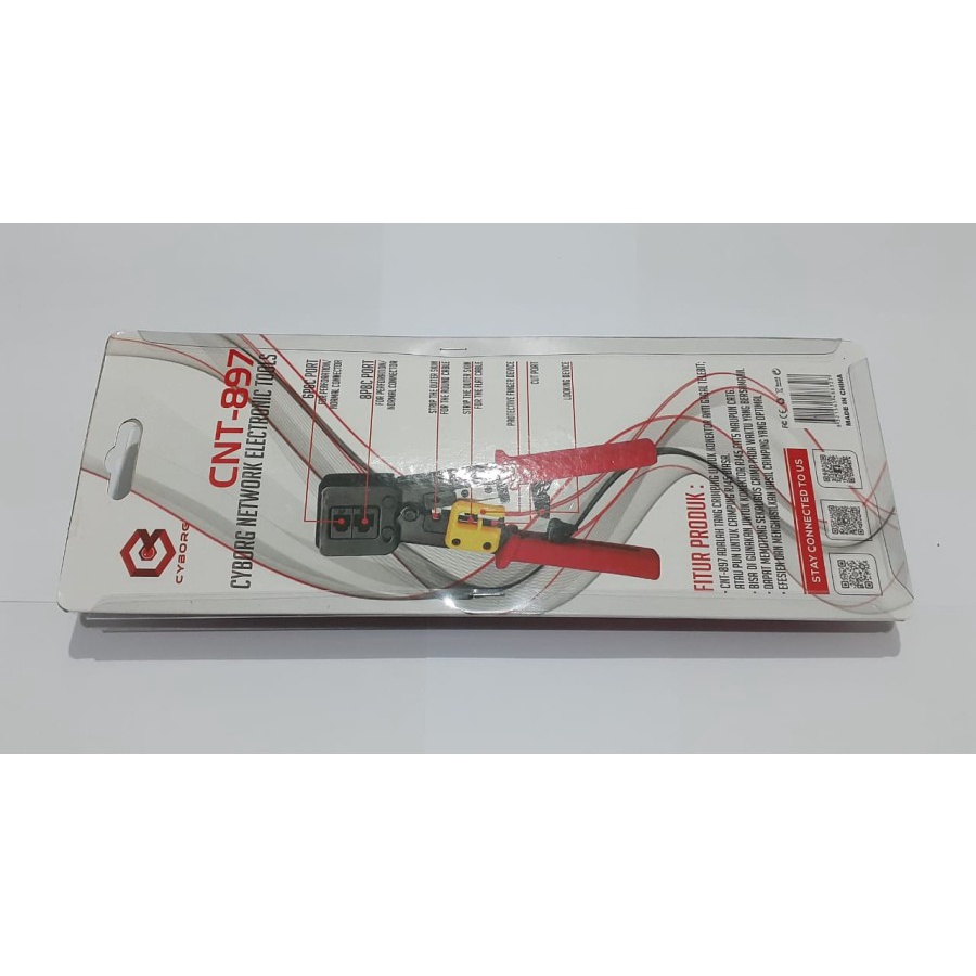 Tang Crimping Anti Gagal RJ 45 Cyborg CNT 897