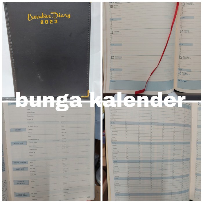 

Terlaris Agenda Executive Diary 2023 (Type A4)