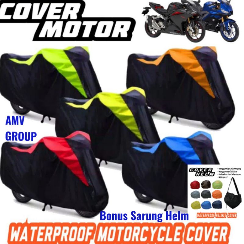 Sarung Motor Ninja 250 Fi CBR250 R15 R25 Cbr150 / Cover Motor CBR250R Ninja 250 R25 R15 CBR150(Bonus