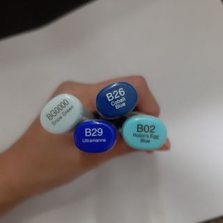 

COPIC MURAH blue shades