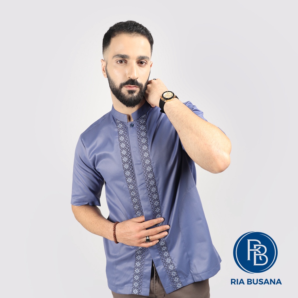 Ria Busana - Al Huda - Koko Dewasa Pria Lengan Pendek Art. Syadaf