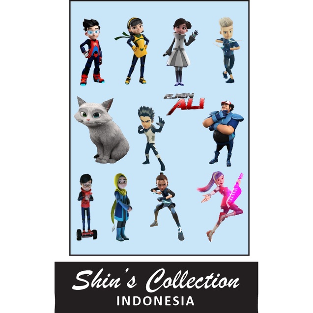 

Sticker stiker murah anti air Ejen Ali 1 pc