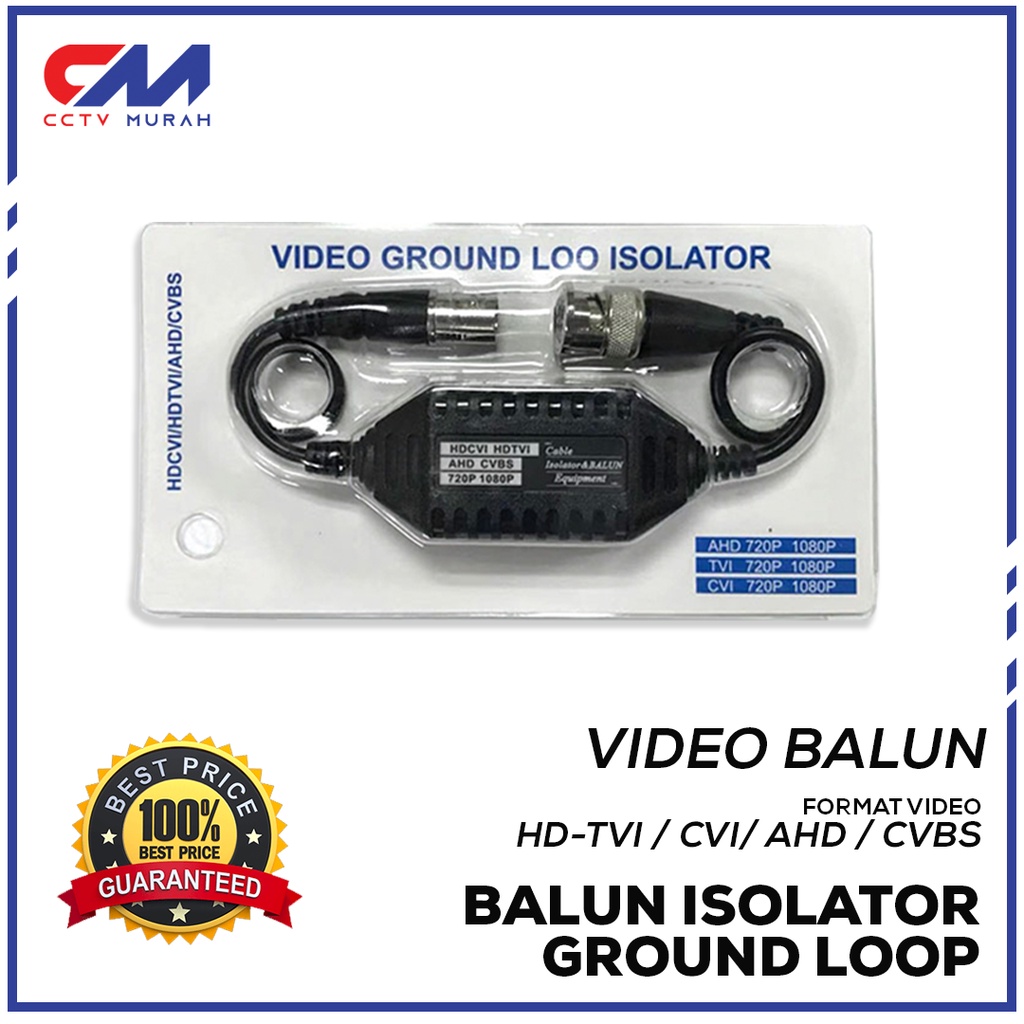 Ground Loop Isolator || Type CX-FM105 || Ground Loop Isolator For Camera CCTV AHD Analog (HD-TVI/CVI/AHD)