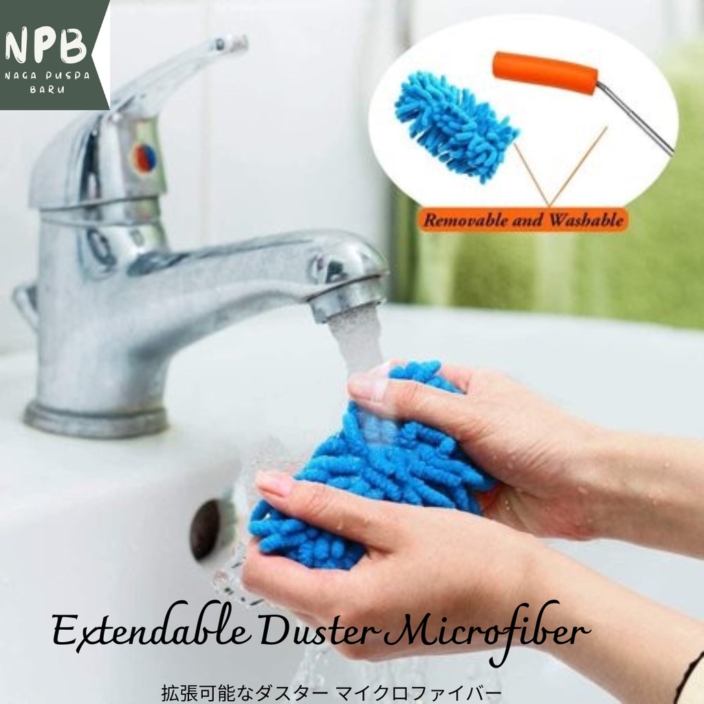 Kemoceng Microfiber Cendol Teleskopic - Extendable Duster Microfiber