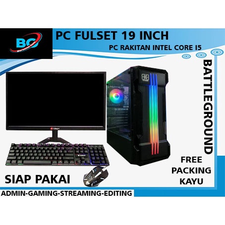 Pc Gaming  editing FULL SETT  core i5 Ram 8 gb all new Siap Pakai