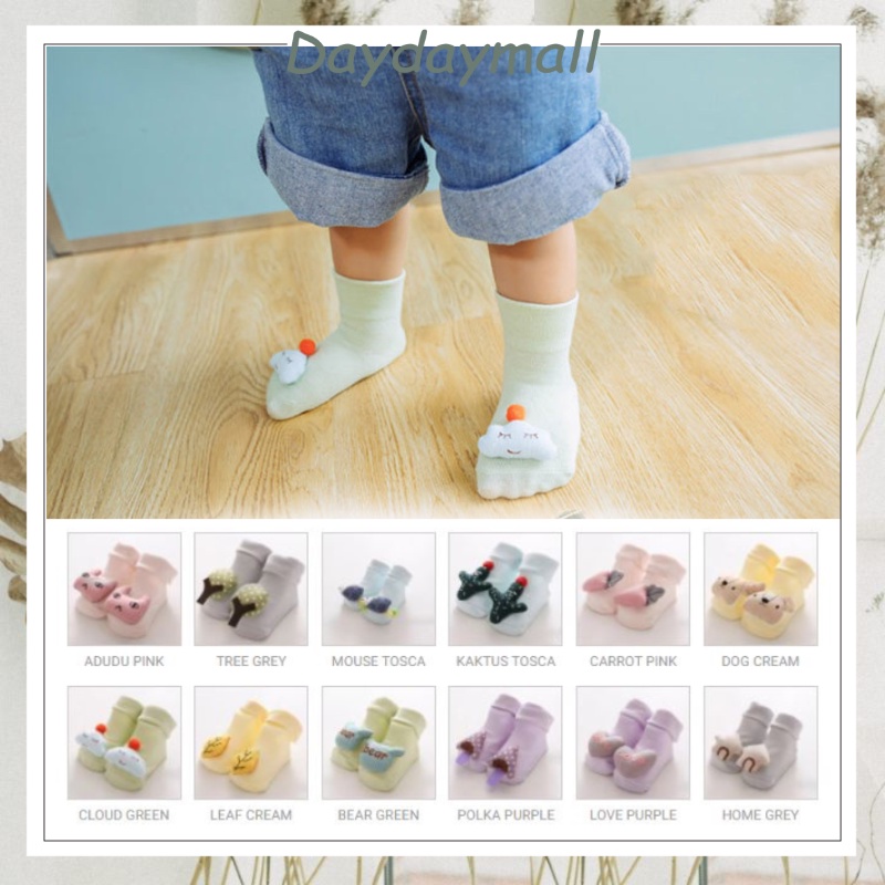 Kaos Kaki Anak Bayi Boneka Love Baby 3D Lucu Karakter Kaoskaki Bayi Boneka Motif Unik Socks Kids BB10