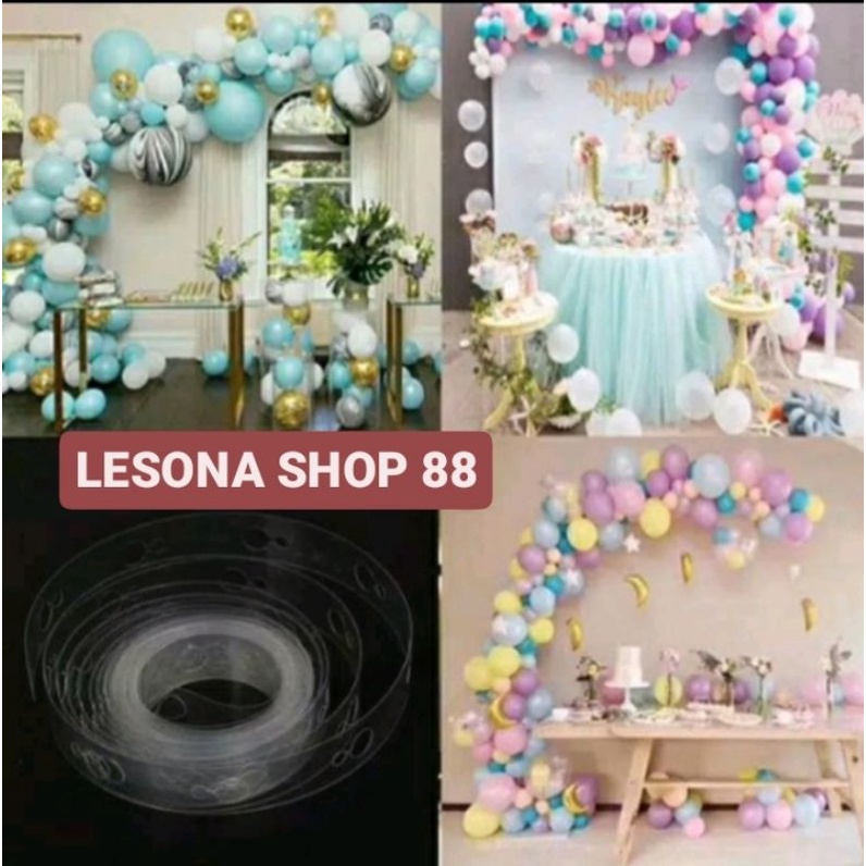strip balon / garland untuk balon / pagar balon