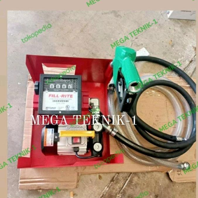 Paket Flow Meter Fill Rite +Pompa Ac Yb60Lpm/Flow Meter Bbm Solar Set