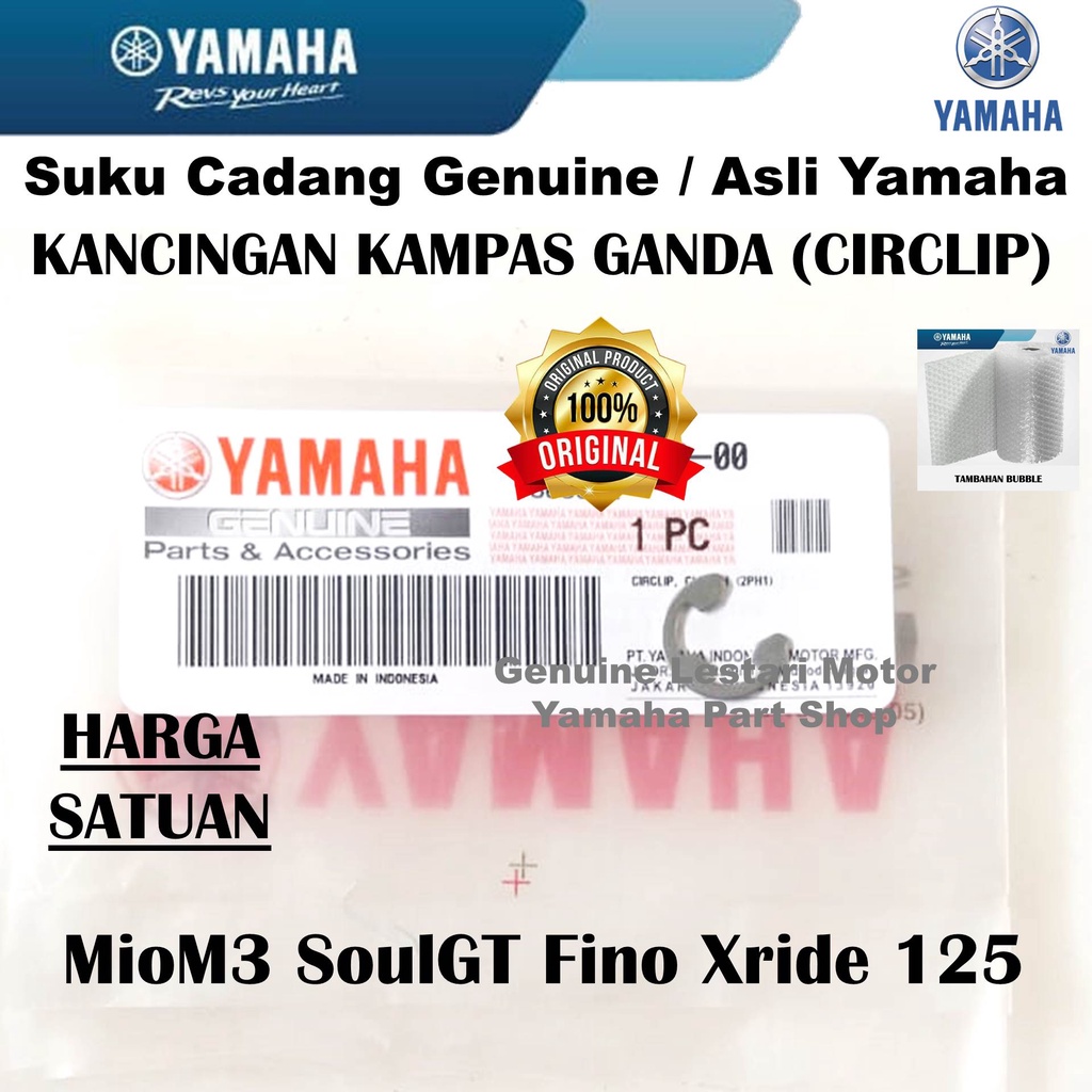 Kancingan Kampas Ganda Circlip MioM3 Fino Xride 125 Asli Yamaha Surabaya