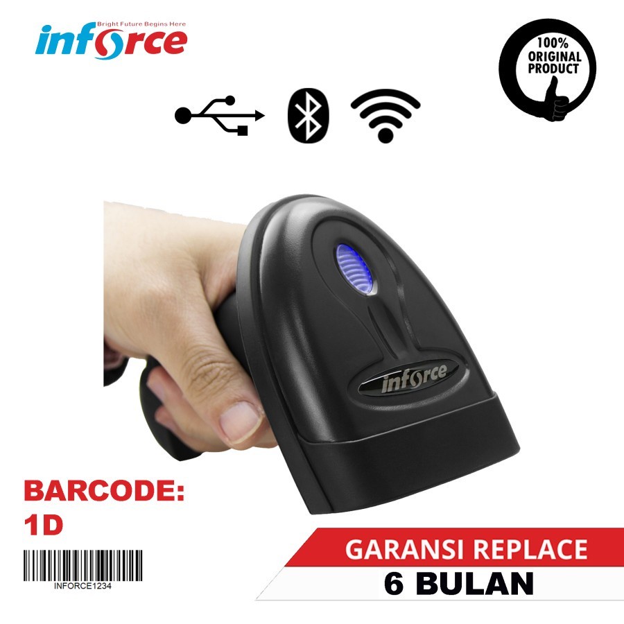 INFORCE WIRELESS BLUETOOTH USB BARCODE SCANNER T88