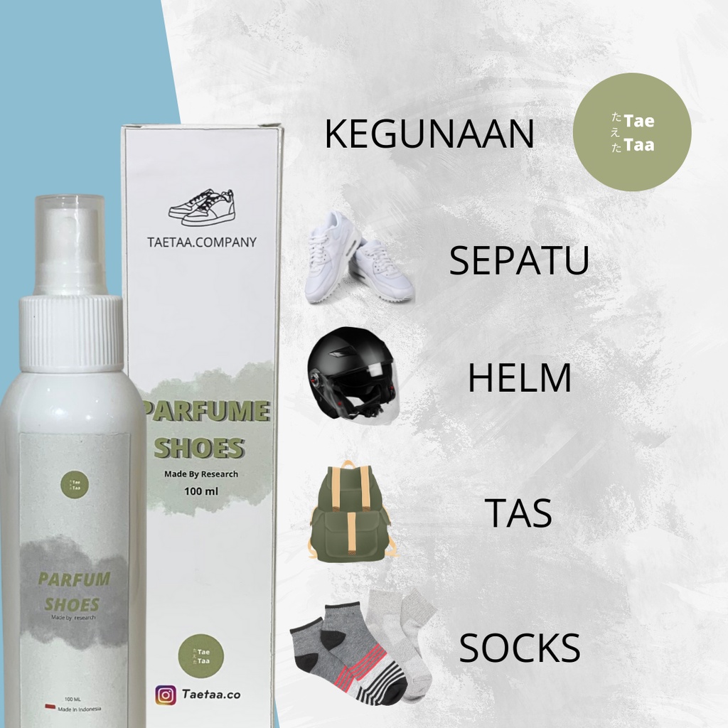 Parfum Pengharum Sepatu Helm Tas Kaos Kaki Bubble Gum Kopi 5 Liter Shoes Cleaner Taetaa Company