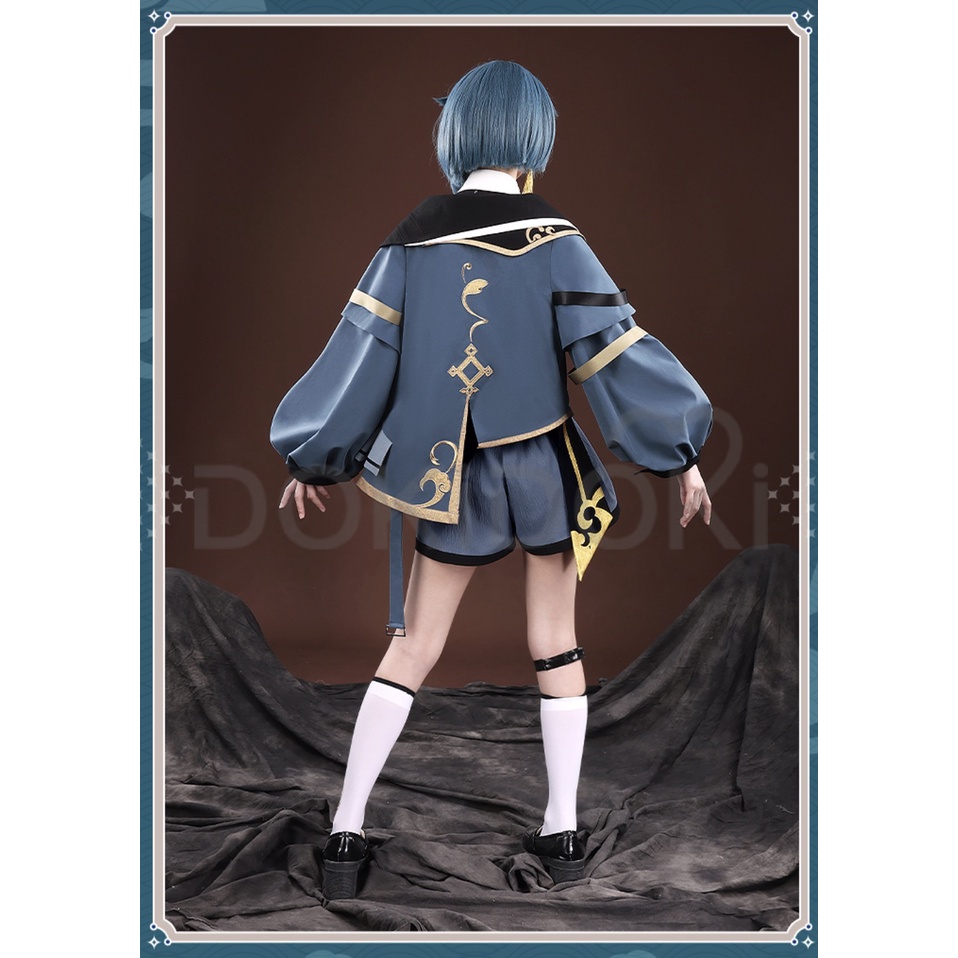 PRE-SALE Game Genshin Impact Xingqiu Cosplay Costume Xing Qiu Doujin Casual Wear Costume