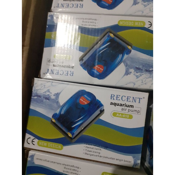 mesin aerator gelembung udara 2 lubang lengkap recent/hikari