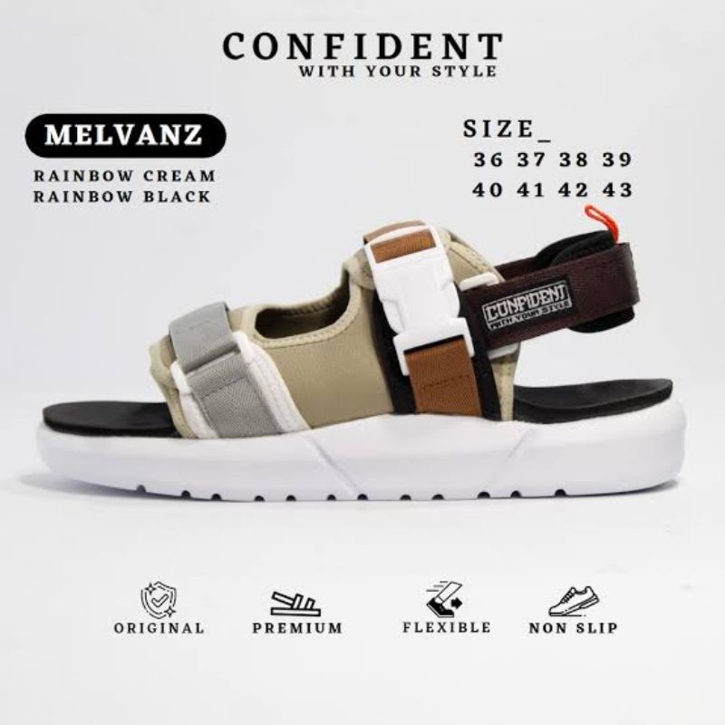 Sandal Gunung Unisex Pria Wanita Confident Rainbow