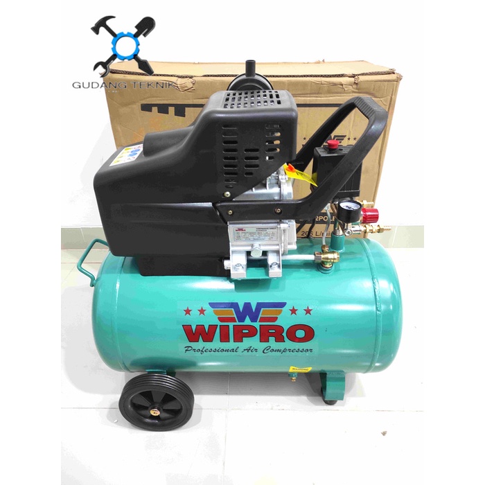 Kompresor Angin Udara LISTRIK 50 Liter 2Hp GEMINI 500 WIPRO / Electric Air Compressor Angin Compresor Udara Direct 50 Liter GEMINI 500 WIPRO