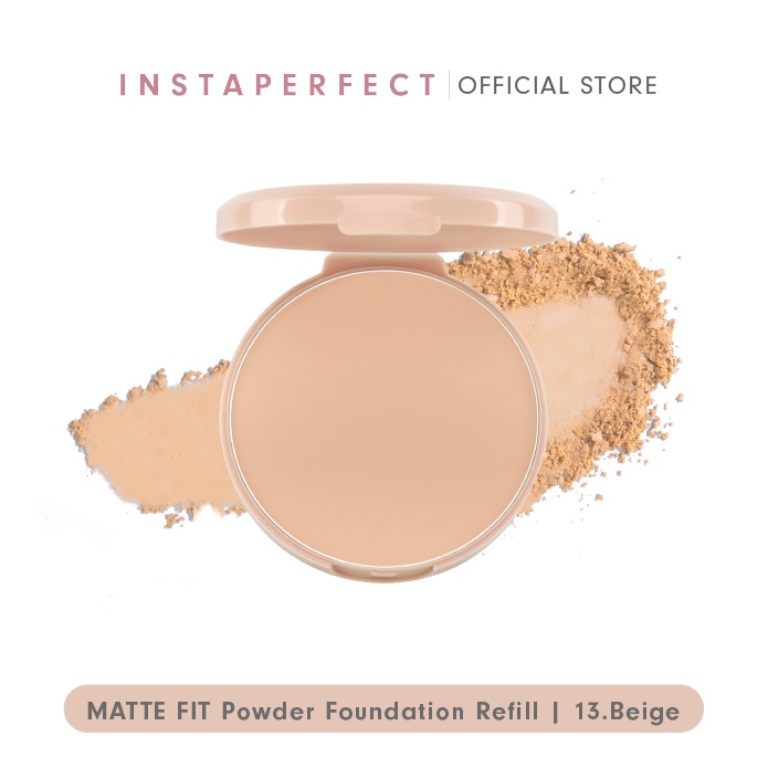 WARDAH INSTAPERFECT reffil MATTE FIT Powder Foundation (kemasan baru isi ulang)