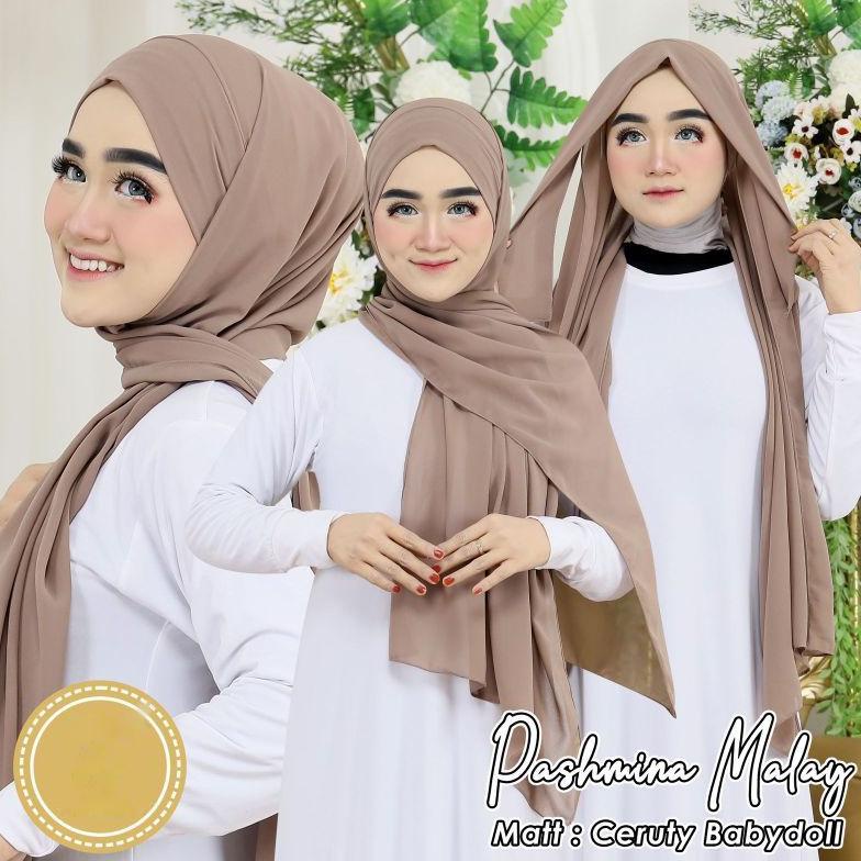 Jilbab Hijab Kerudung Pashmina Tali Malay Pasmina Tali Melayu Malaysia Ceruty Babydoll FRZ