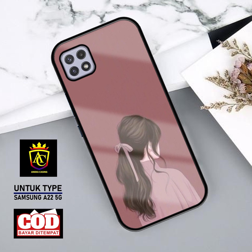 Case Samsung A22 5G Casing Samsung A22 5G Aneka Case [Cewe] Case Glossy Case Aesthetic Custom Case A