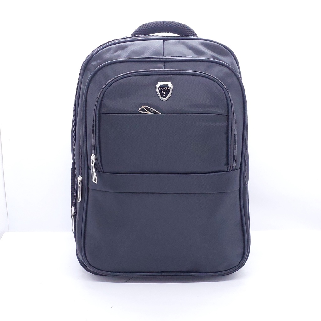 Tas Polo Gem 18 inchi EKSPANDING BESAR USB + KUNCI NOMOR ORI / Ransel Laptop Polo Gem 18&quot; / Tas DUKUNG PUNGGUNG Laptop Polo Gem TERMURAH BESAR / TAS SEKOLAH SD SMP SMA KERJA KULIAH/ TAS TRAVEL POLOGEM KANVAS JUMBO KUAT AWET TAHAN LAMA GRATIS JAS HUJAN ORI