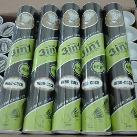Cock badminton Indocock 3 in 1 Shuttlecock Indocock 3 in 1