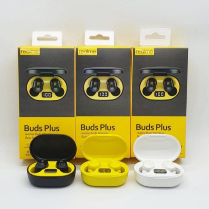 Headset handsfree bluetooth handset realme buds plus Best Seller Berkualitas Terlaris Bisa COD Murah