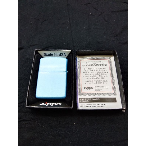 Korek Api Zippo Biru Light Blue Outdoor Free Box Exlusive