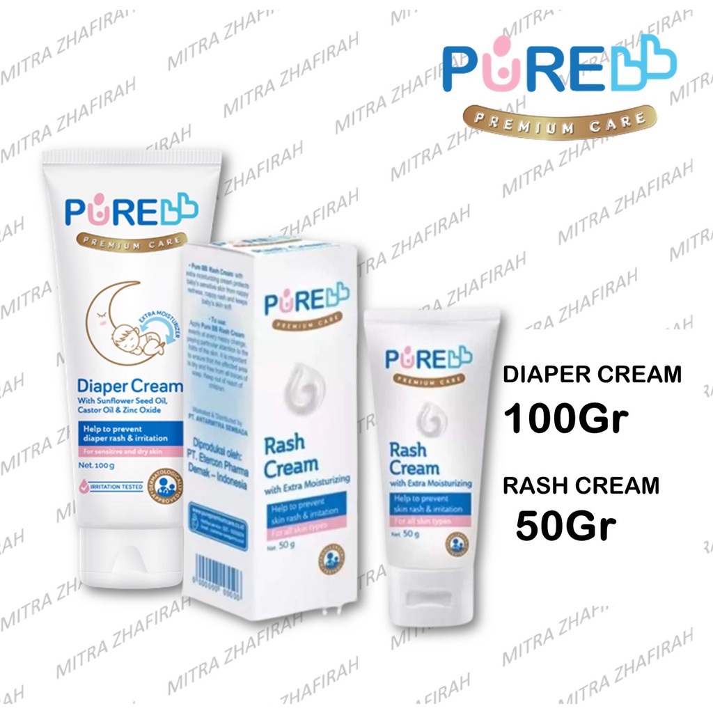 ✅MZ✅ PURE BABY Diaper Cream 100gr / PURE Diaper Cream 100gr / PURE Diaper RASH CREAM 50gr