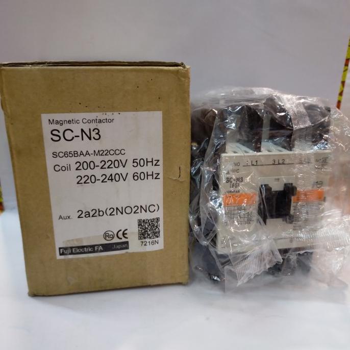 Magnetic Contactor Sc-N3 2No 2Nc Fuji Electric