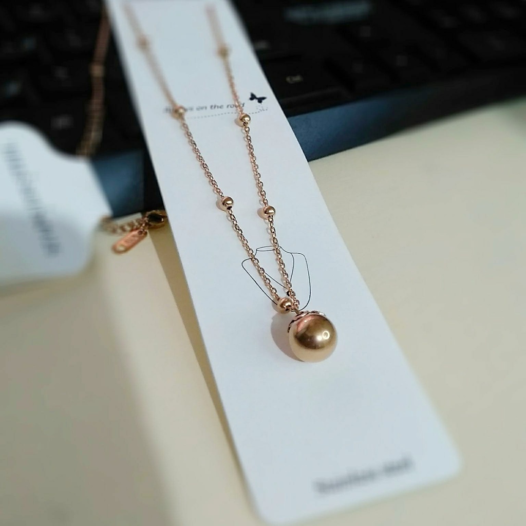 AV409 Grosir Kalung Titanium Korea Kalung Wanita