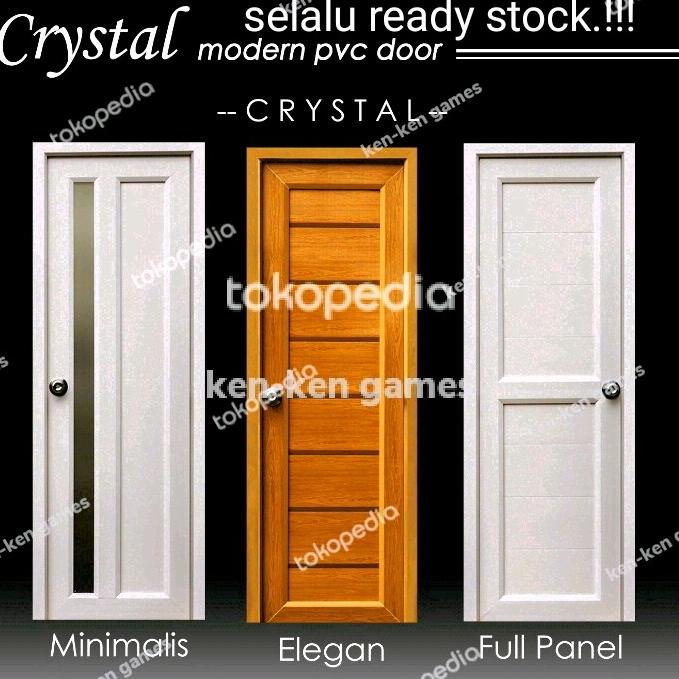 Pintu PVC Crystal daun ukuran standrt