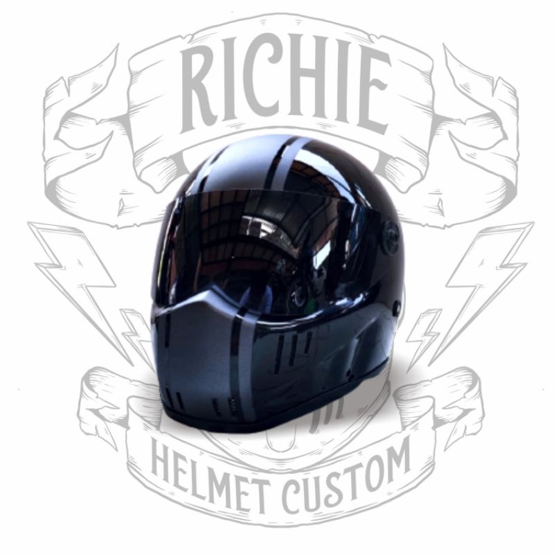 HELM FULLFACE BANDIT CAKIL SIMPSON M30 CUSTOM POLOS RETRO