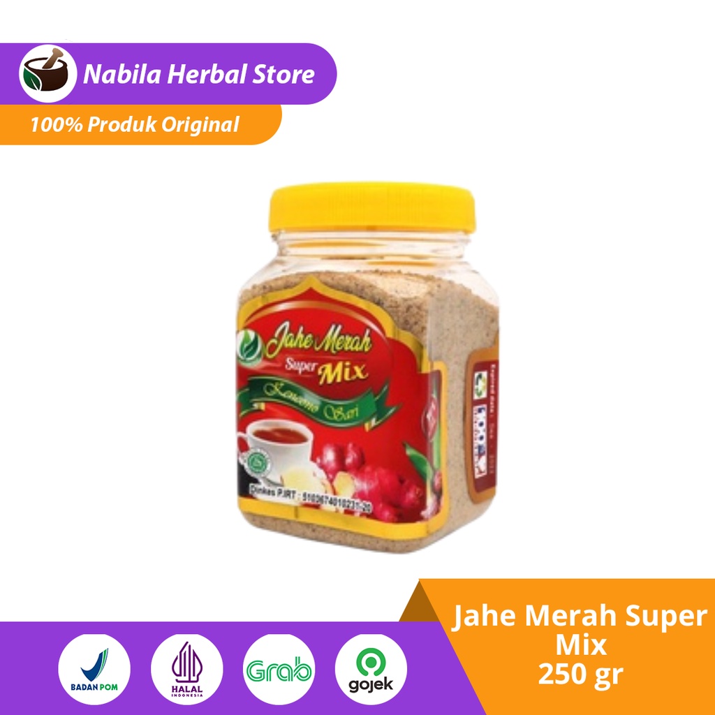 

Jahe Merah Super Mix Kencono Sari 250gr