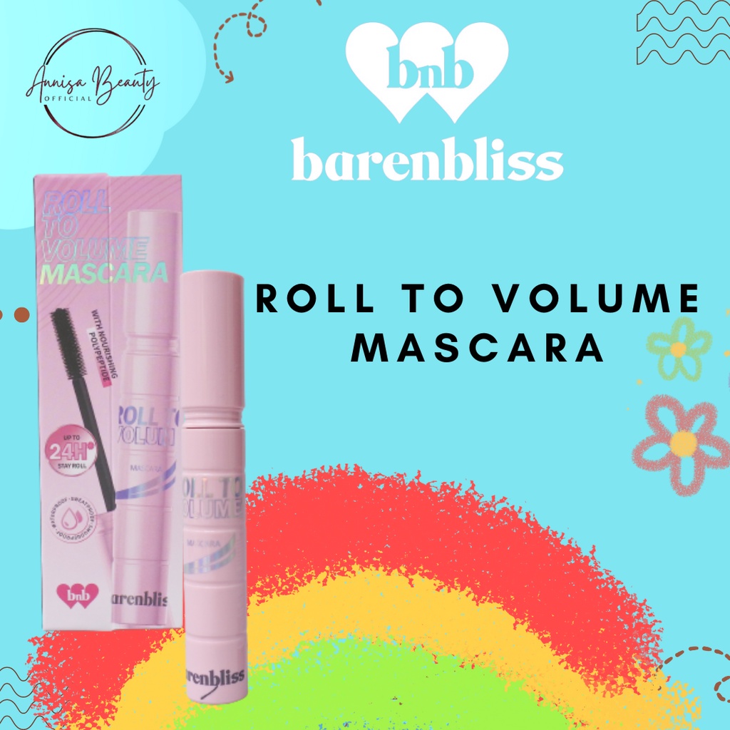 [BPOM][100% ORI&amp;READY]BNB barenbliss Korean Roll To Volume Mascara 「Long Lasting Waterproof Smudgeproof」