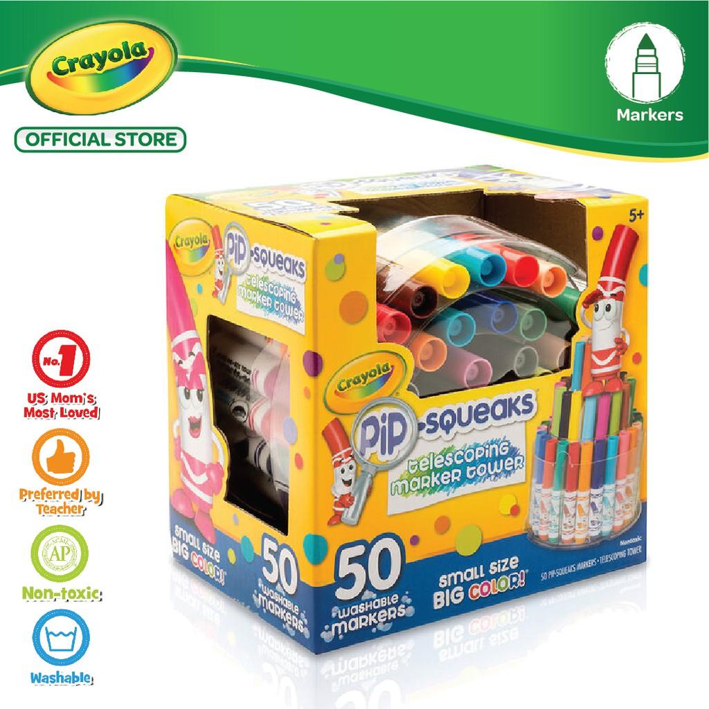 

Crayola Pip-Squeaks Telecoping Tower Washable Marker - 50 Color Best Seller