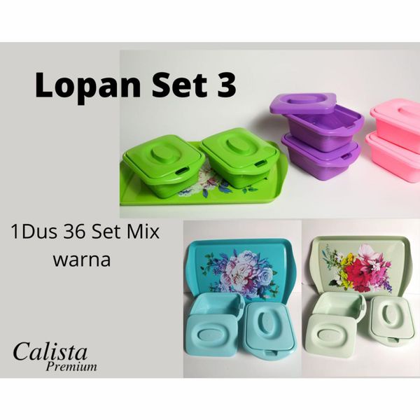 Calista LotusNampan LOPAN / wadah kue / tempat makanan / wadah nasi plastik pp
