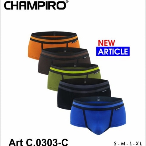 3 Pcs Celana Dalam Pria Champiro Celana Dalam Semi Boxer Pria C0303C radiant