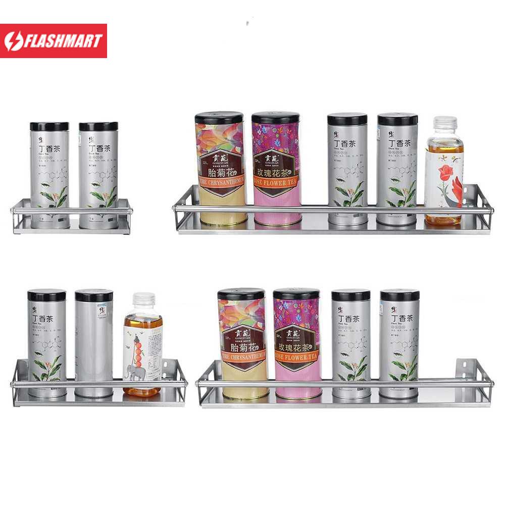 Flashmart Rak Gantung Dapur Wall Mounted Stainless Steel - E010