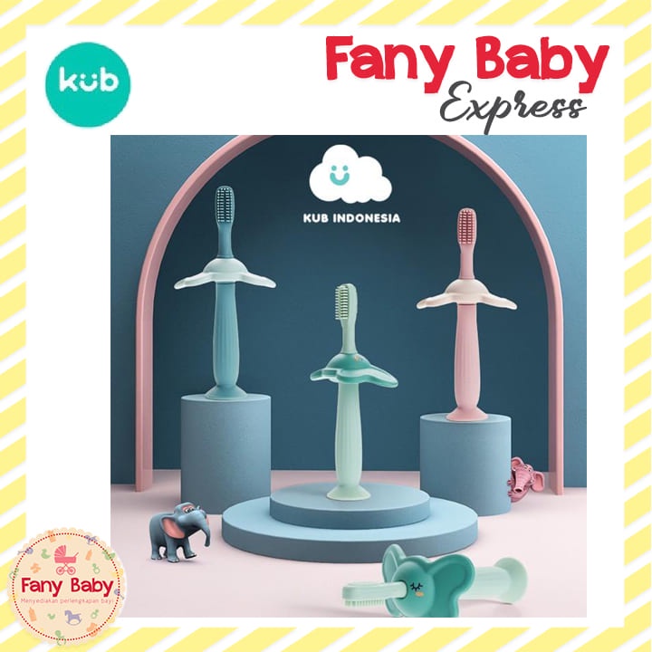 KUB ELEPHANT BABY - KIDS TOOTHBRUSH WITH 1 SPARE HEAD