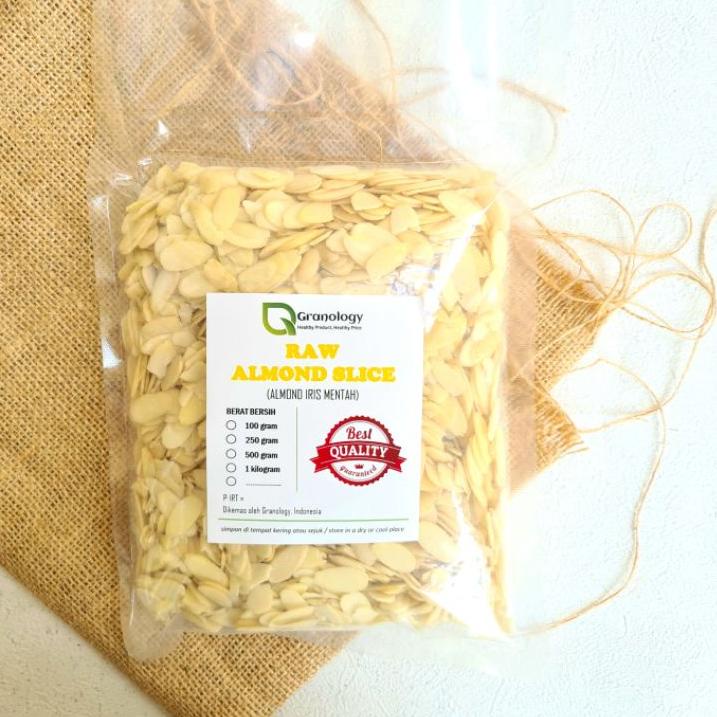 

☜ Almond Slice Raw / Almond Iris Tipis Mentah - 500 gram ☜