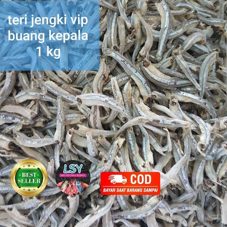 

► ikan asin teri jengki bulat vip tanpa kepala 1kg ♠