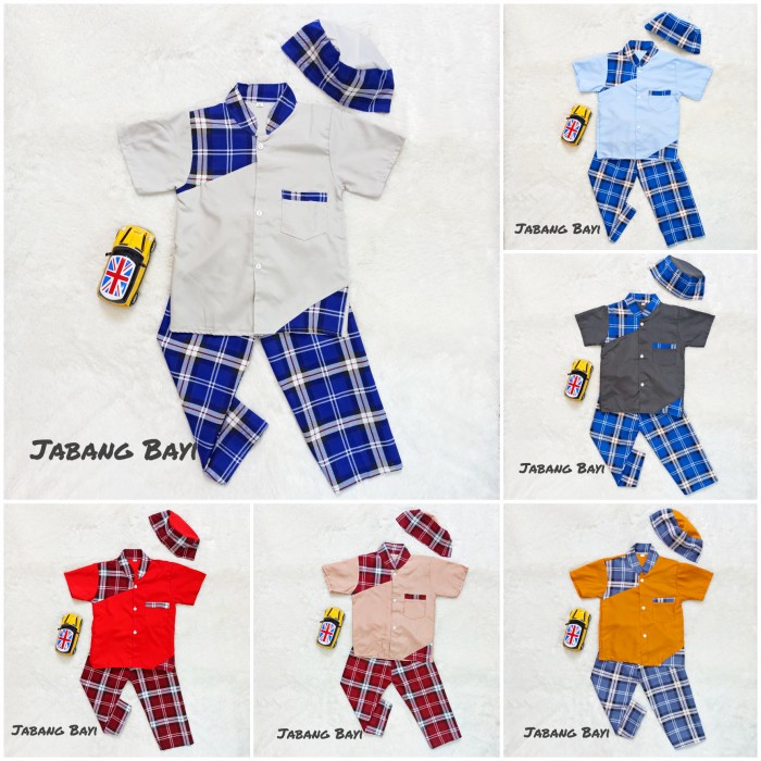 baju anak laki laki  Baju Setelan Koko Set Peci Baju Muslim Anak Laki-Laki(T3F8) setelan anak laki l
