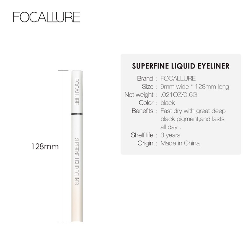 NIK - Focallure SuperFine Liquid Eyeliner Pencil Eyeliner Spidol FA91 | BPOM ORIGINAL