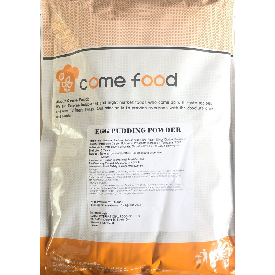 

LAKU Come Food Egg Pudding 1 kg / Silky Puding / Toping Dessert