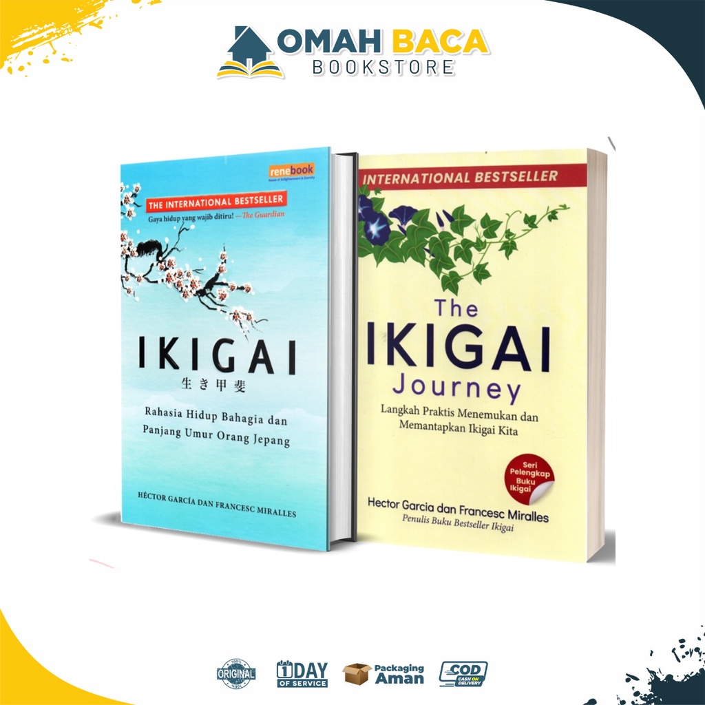 Buku IKIGAI & Ikigai Journey Rahasia Hidup Bahagia dan Panjang Umur Orang Jepang & The Ikigai Journe
