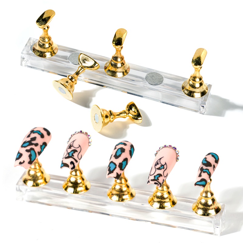 Nail Stand Holder Display Kuku Magnetik Untuk Latihan Nail Art