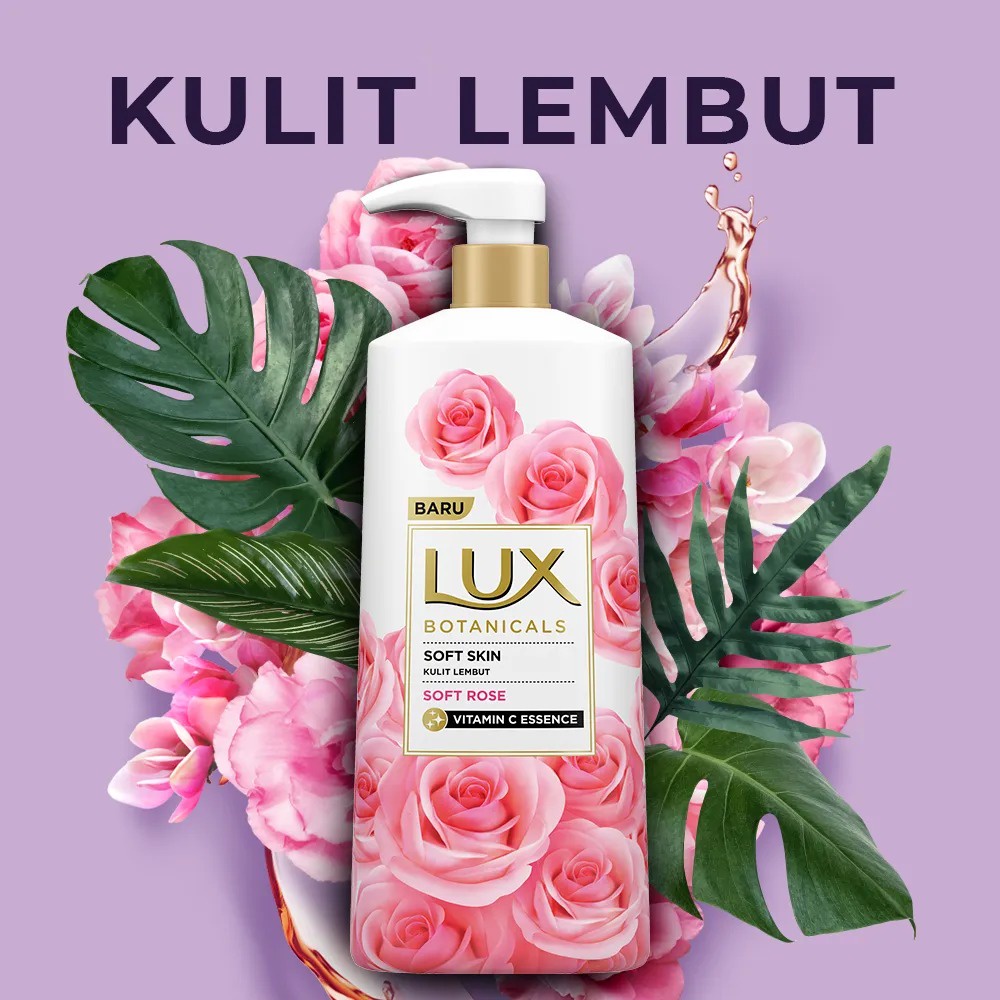 Lux Botanicals Soft Rose Sabun Cair Botol 580ml